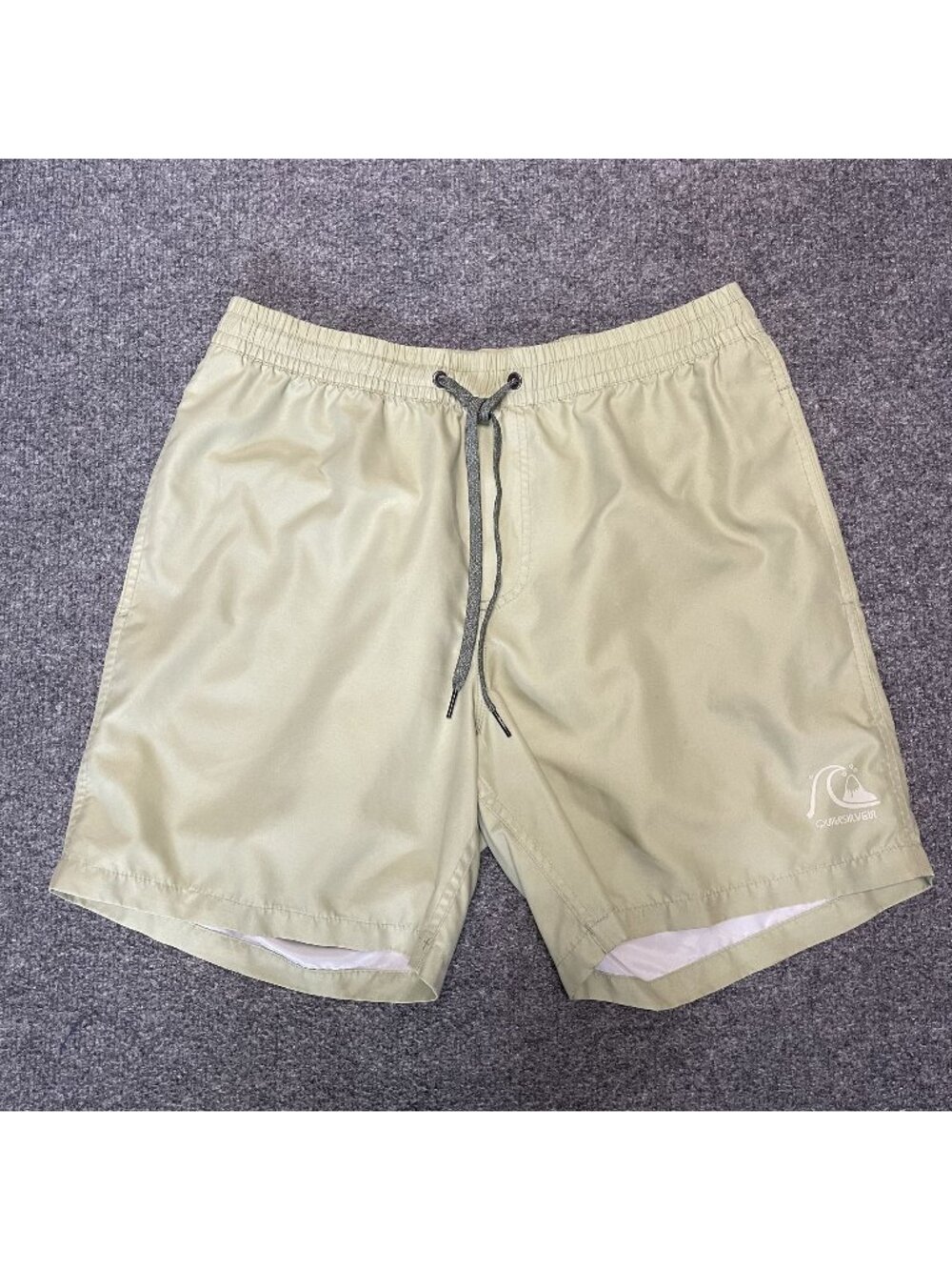 Quiksilver Mens Recycled Swim Trunks Size M Lime Green Lightweight